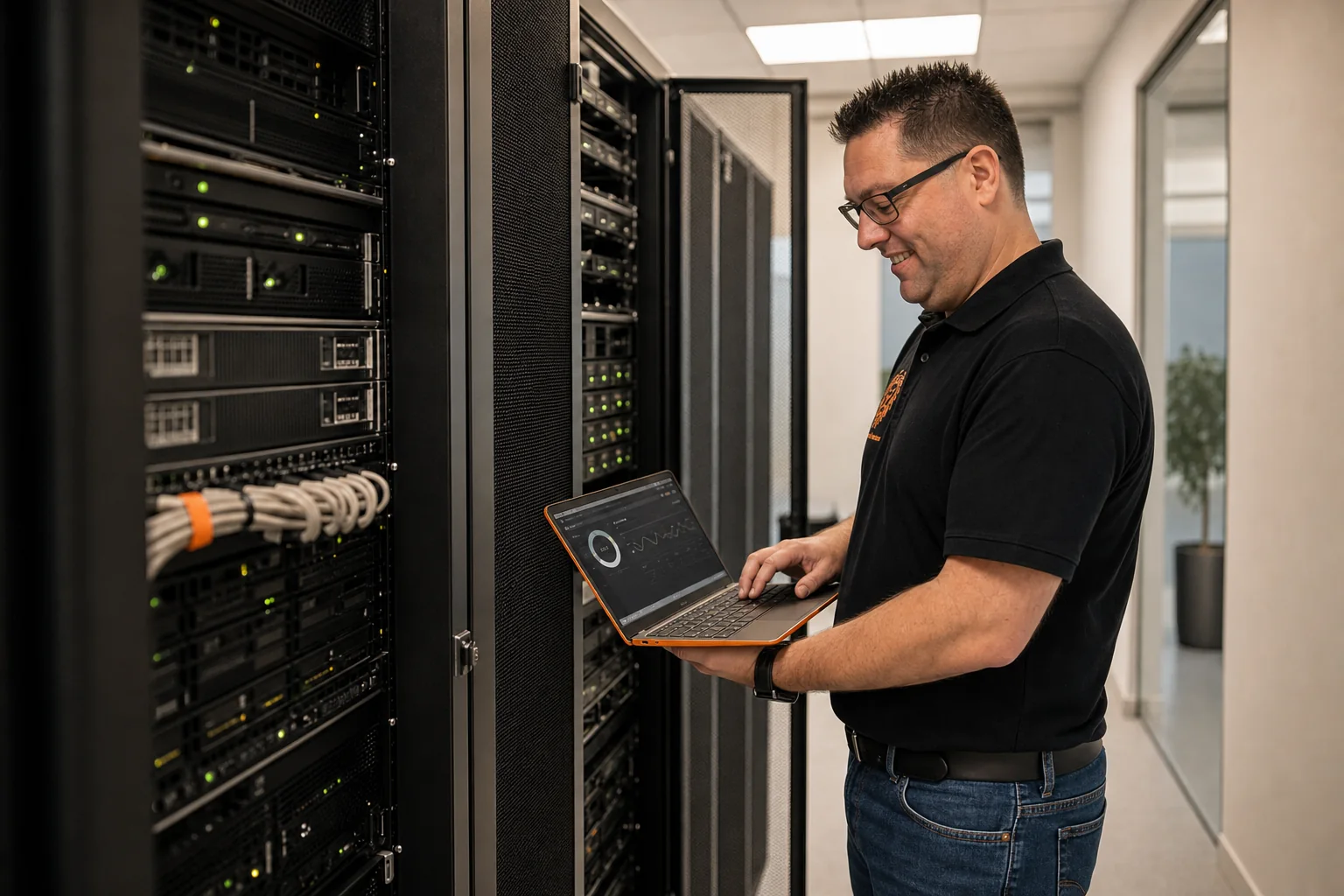 Mike Veenstra controleert zakelijke cloudcapaciteit en beschikbaarheid