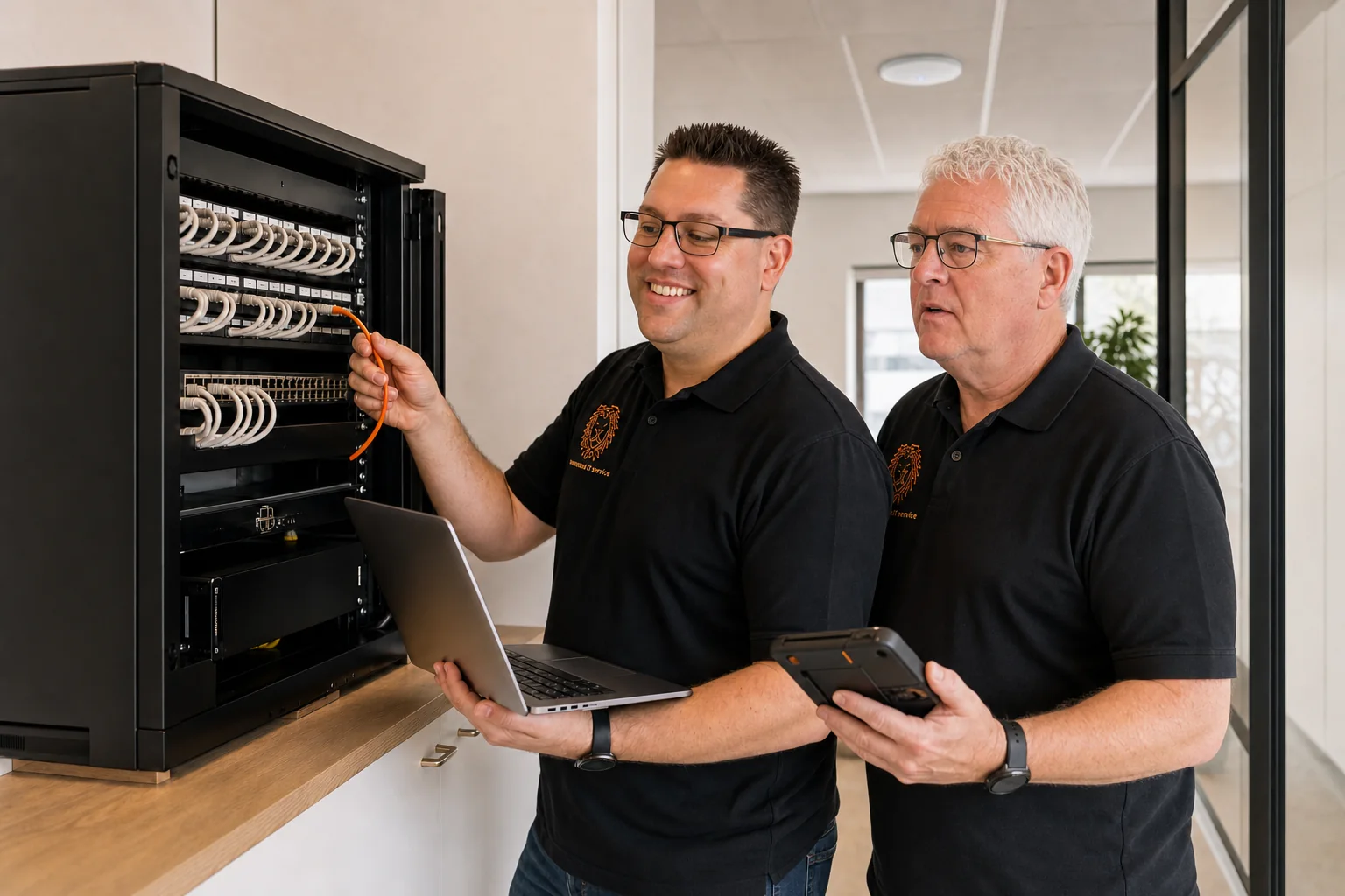 Mike Veenstra en zijn vader beheren samen een zakelijke ICT-omgeving