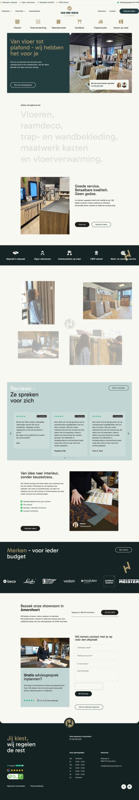 vanderweckvloeren.nl door Veenstra IT